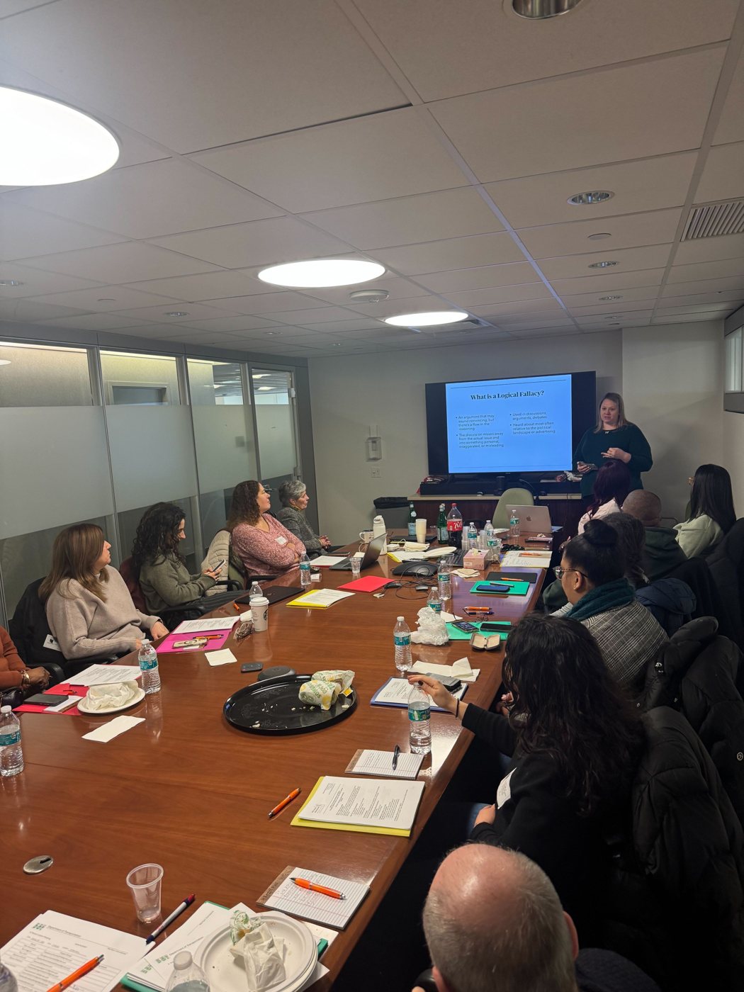 Melissa Johnson Associates presenting at a community engagement session